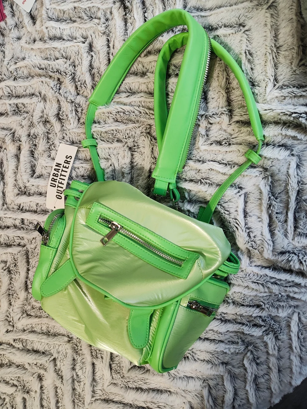 Urban Outfitters Lime Green Mini Backpack